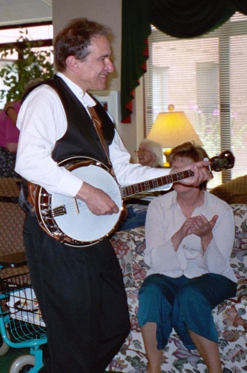 Jay doing what he loved most...entertaining people with his banjo!