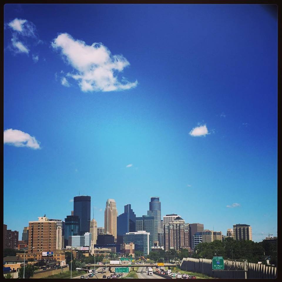 A run in Minneapolis over the 24th Street bridge... 