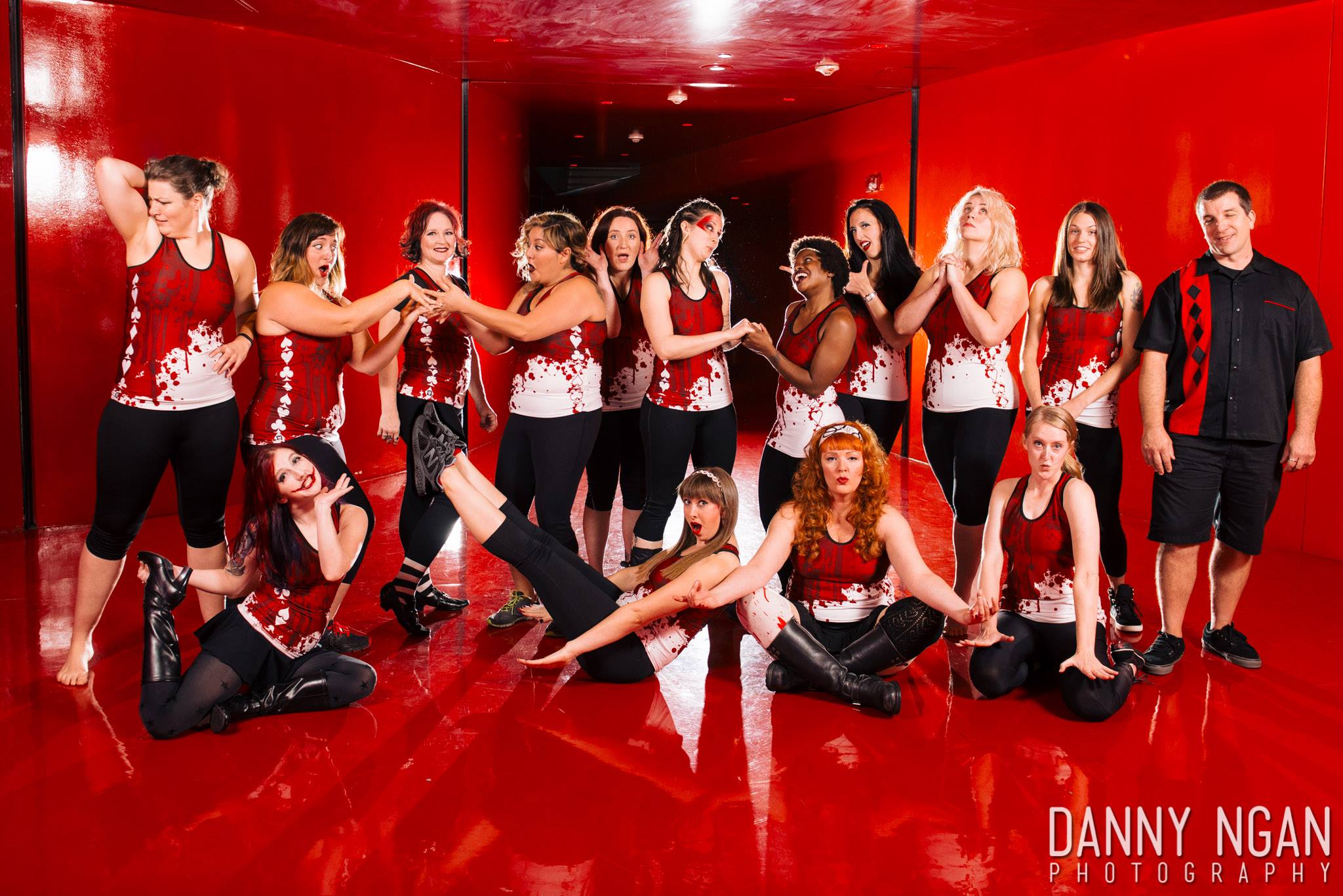 Royal Crush in the red room at the Seattle Public Library