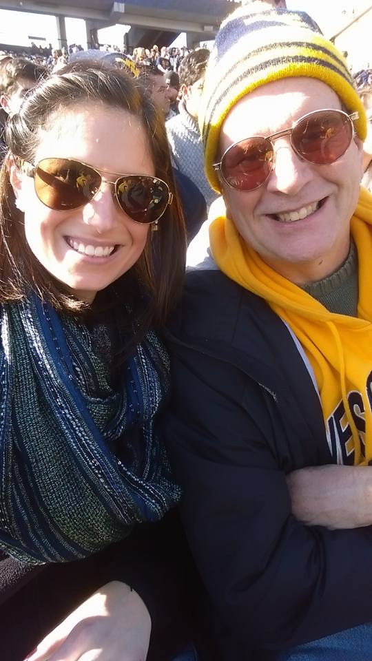Michelle & Pat at a WVU Game - November 2015