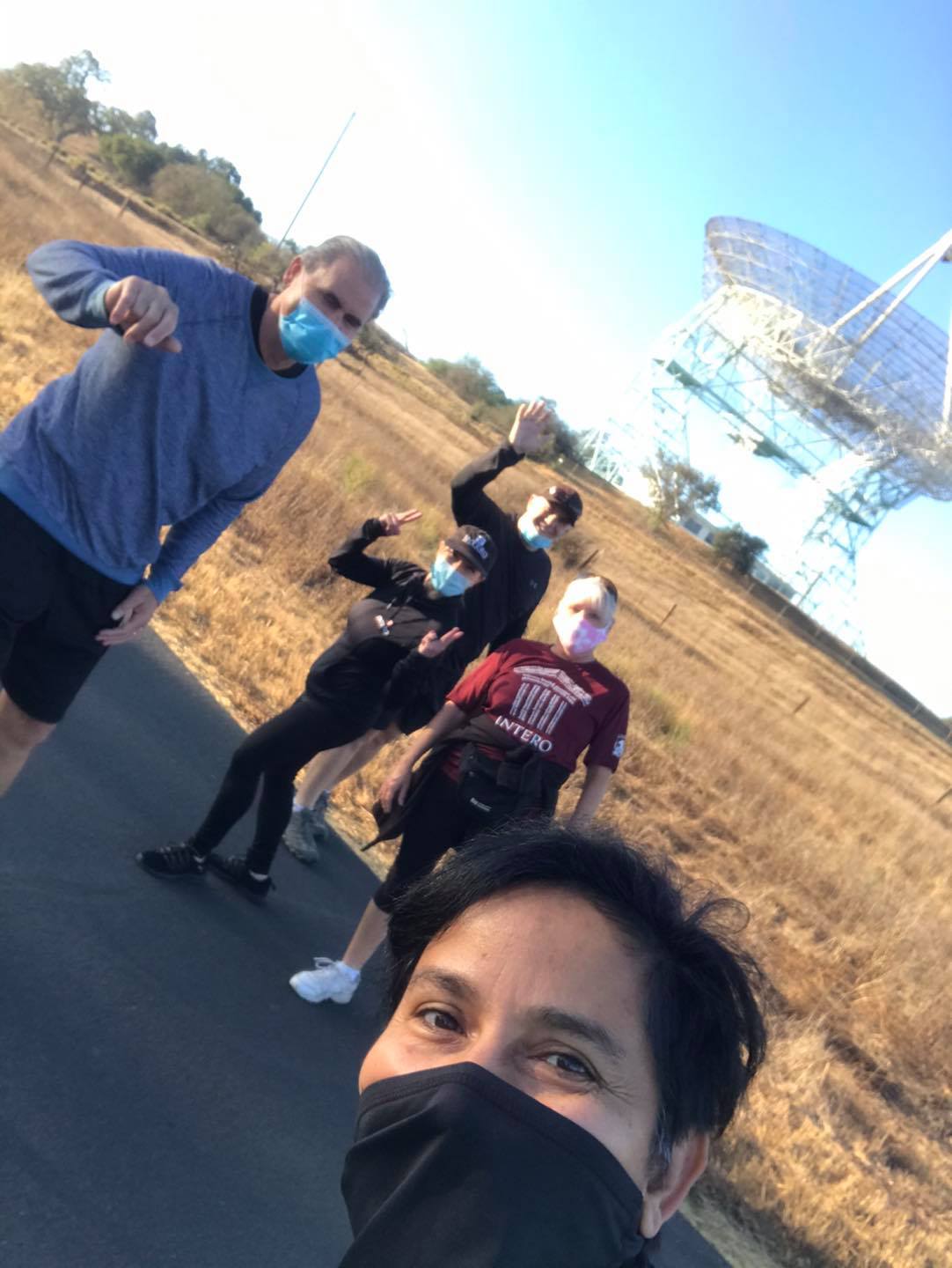 Movin for a cause at Stanford Dish, Rise and Shine Intero Team.