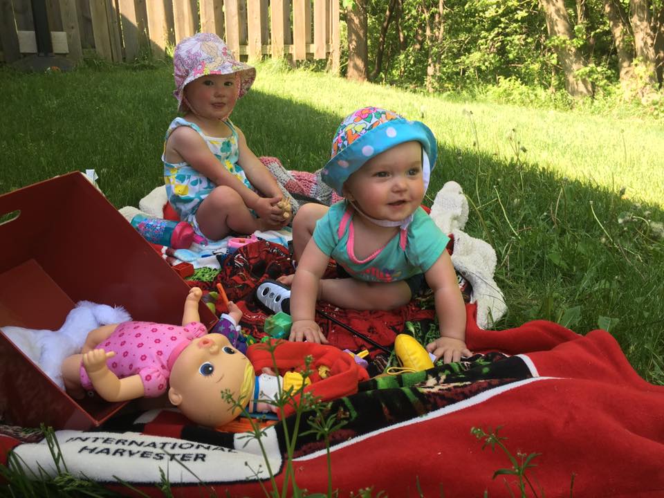 Sophie-Lynn and Hazel.  Best Friends Forever, just like their Mommies!