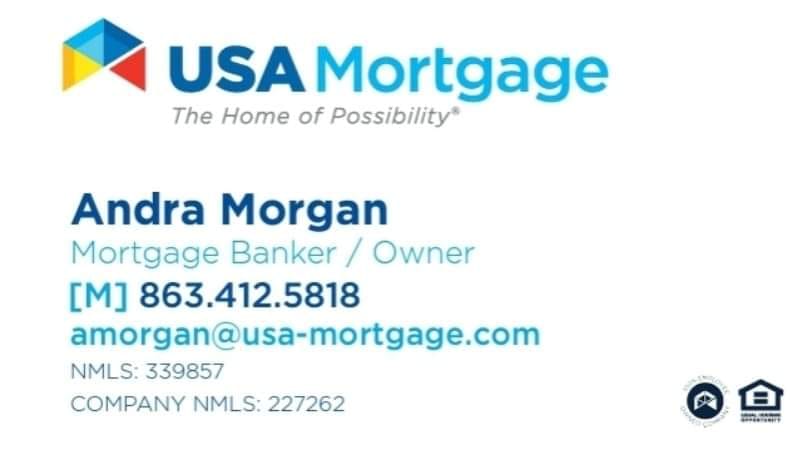 Andra Morgan with USA Mortgage