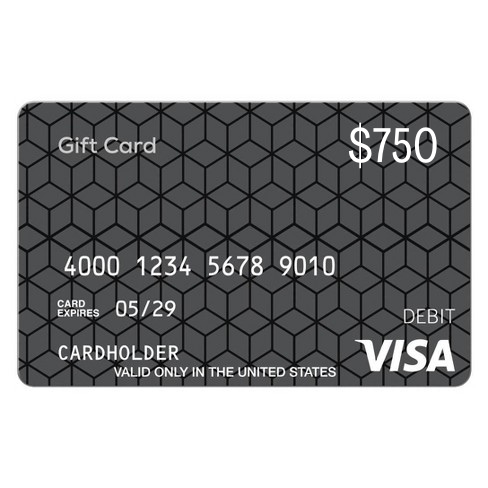 1. $750 Visa Gift Card