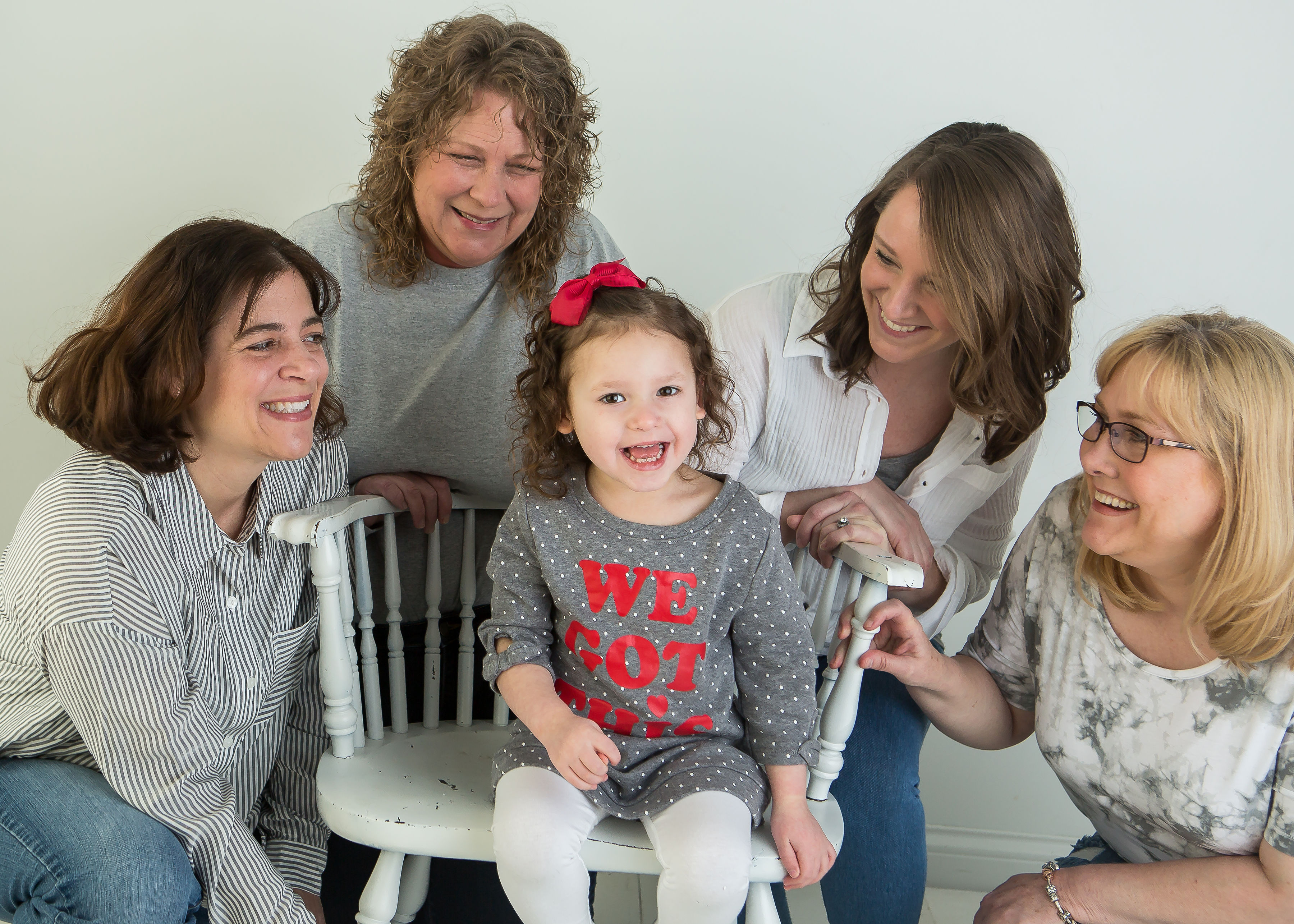 Hazel and her amazing nurses!