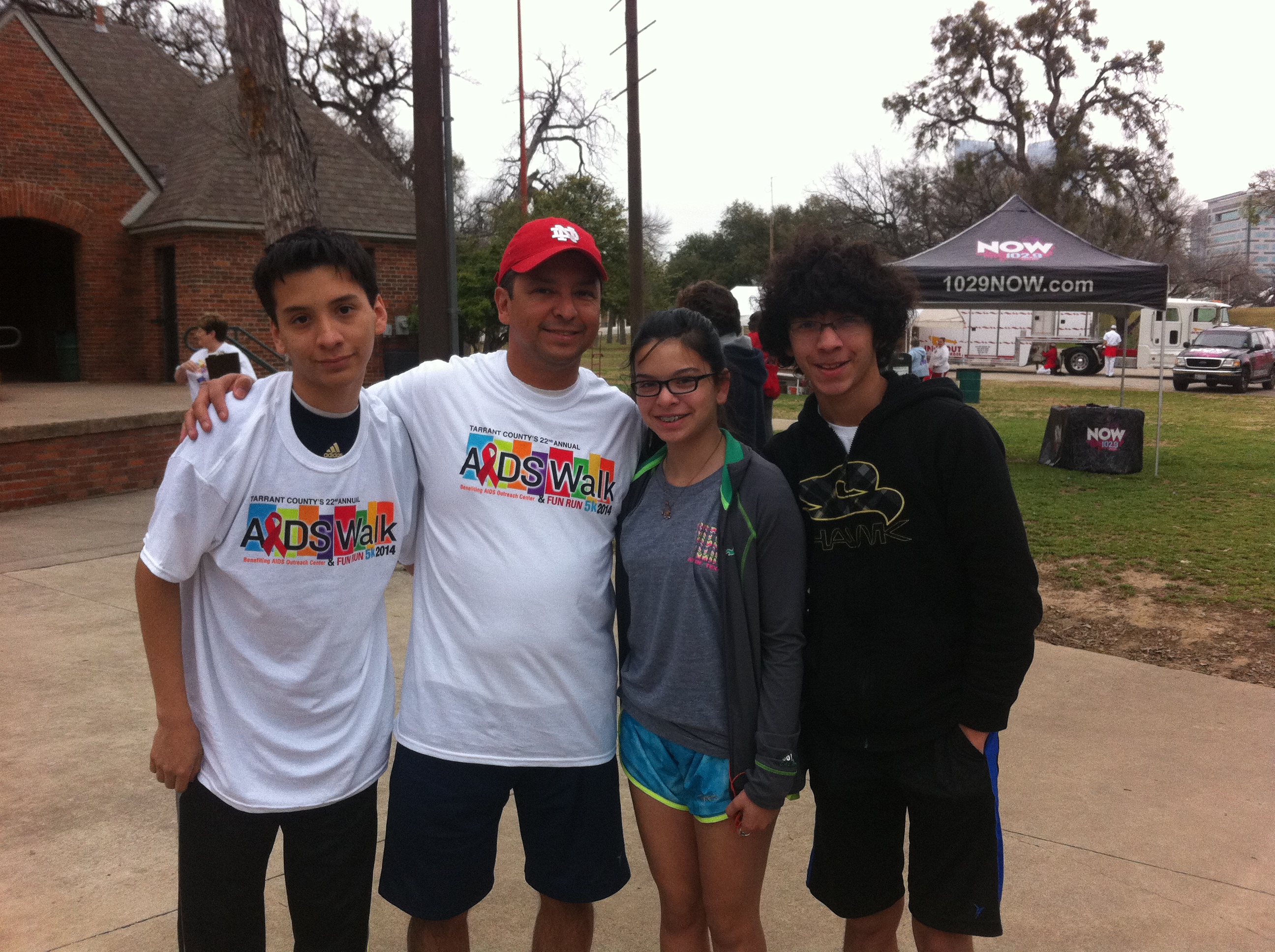 With my kids at the 2014 Walk event (formerly known as AIDS Walk)