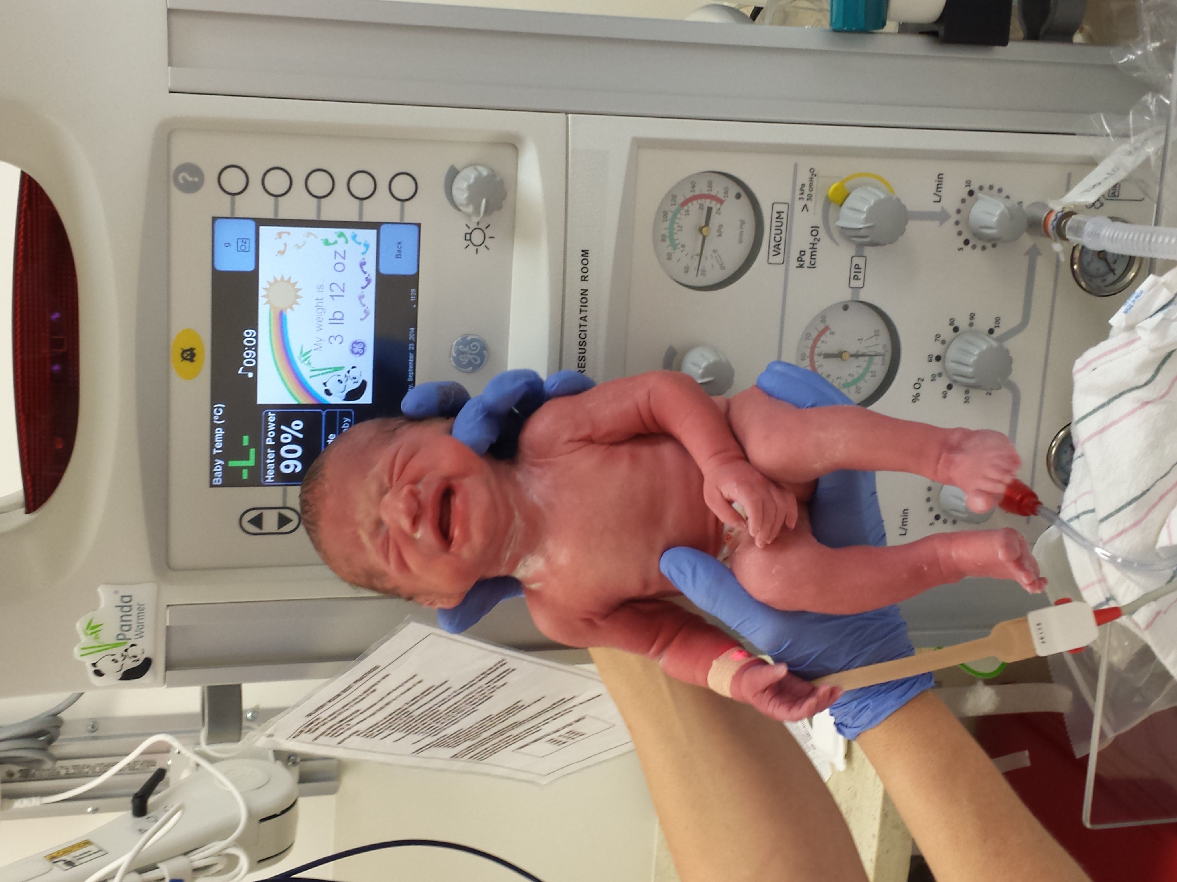 Charlie enters the world!  9-23-14 -- Due Date: 11-24-14
