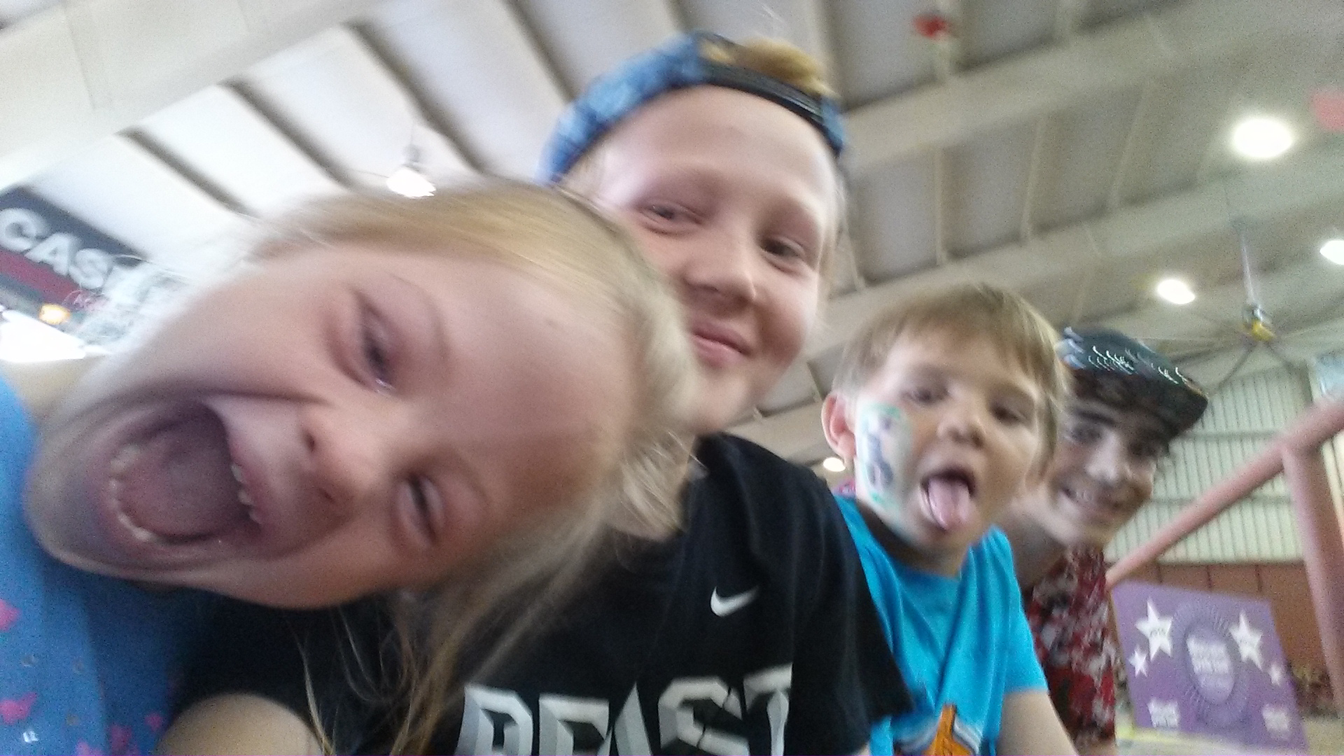 Being silly at state Fair