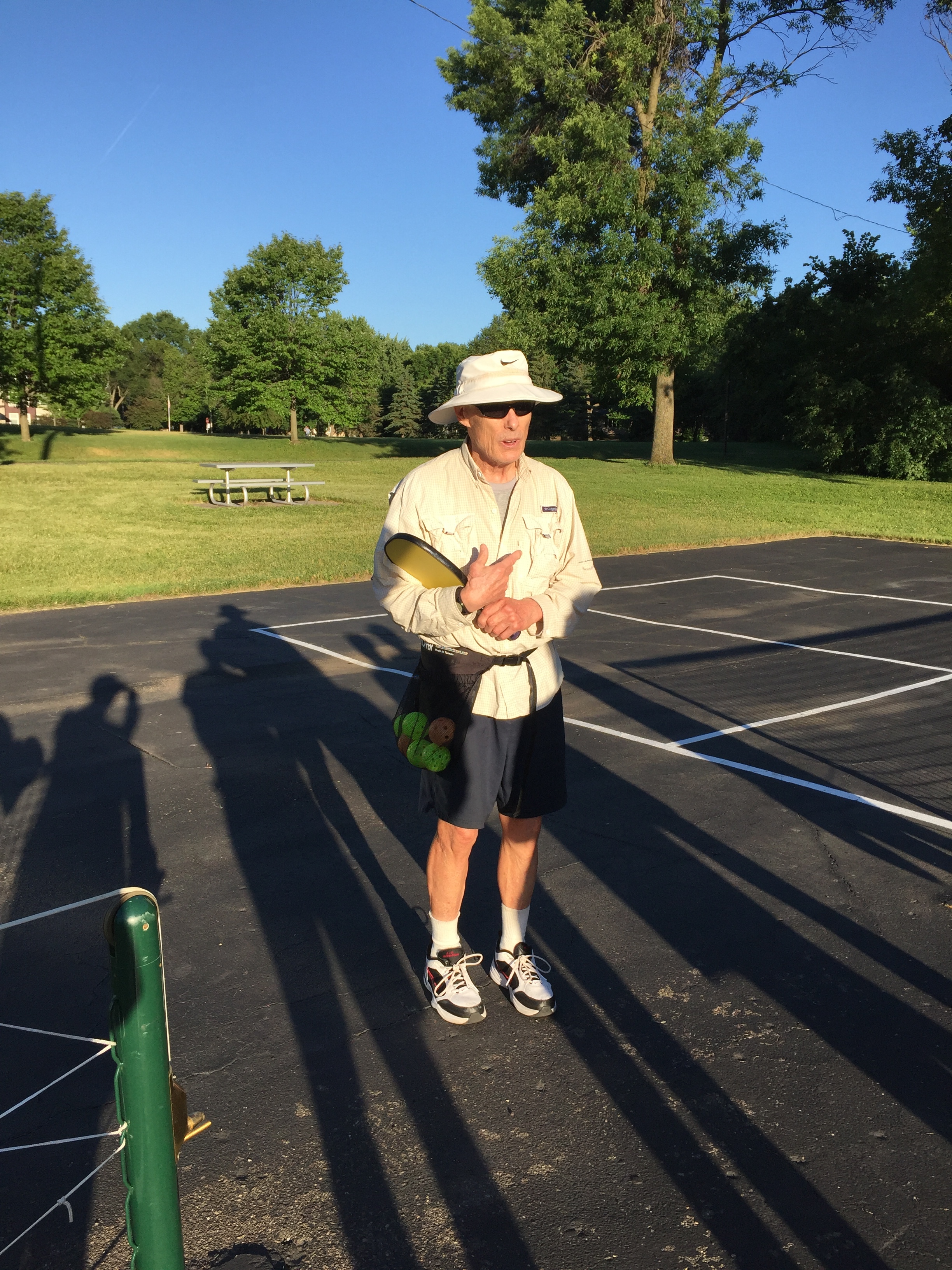 My Dad Howard (my other tennis teacher). His new passion is pickleball.