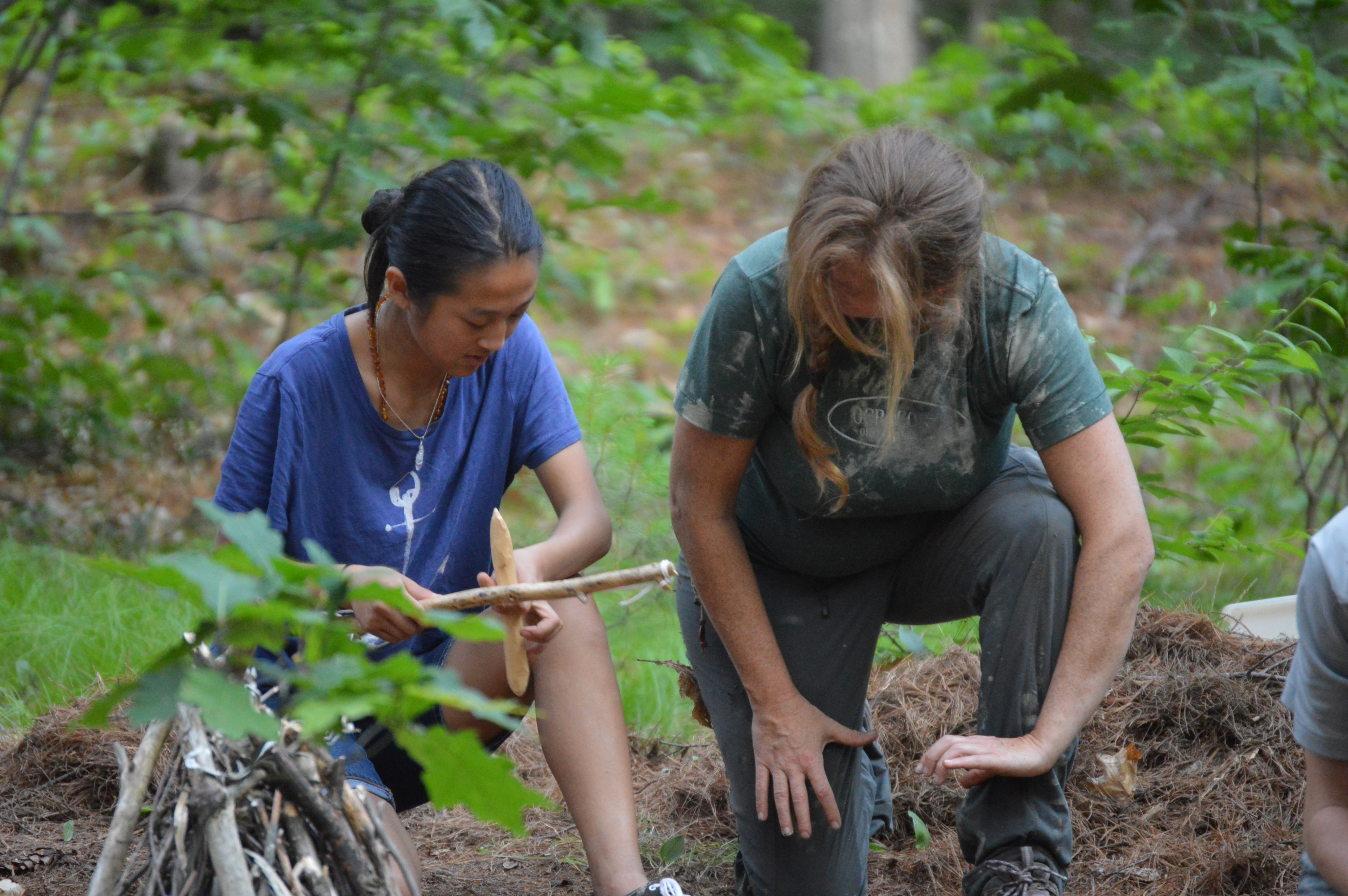 Lighting fire by friction