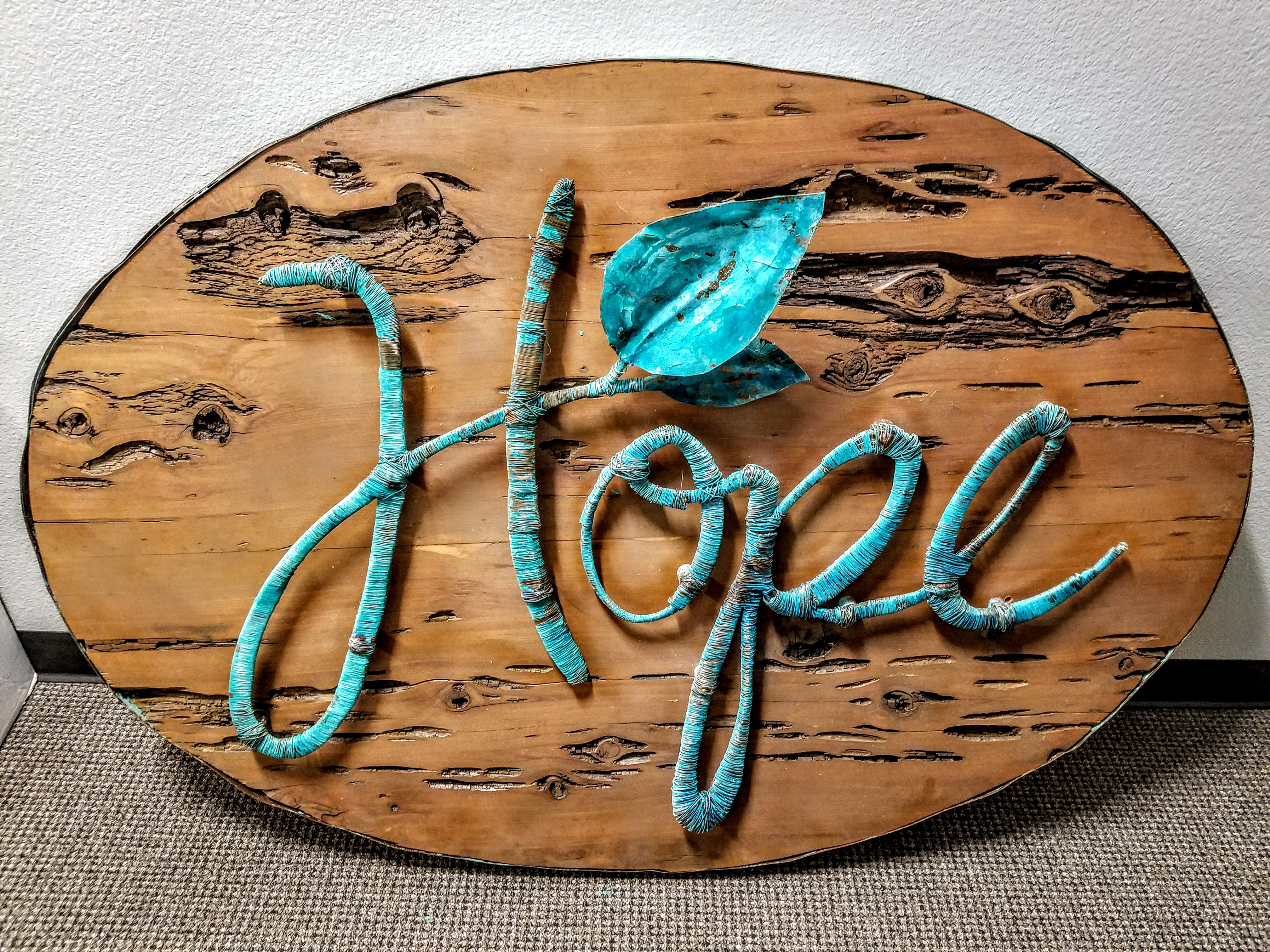 Hope Clinic for Women's sign created by Gary Votapka, a former BOD Member.