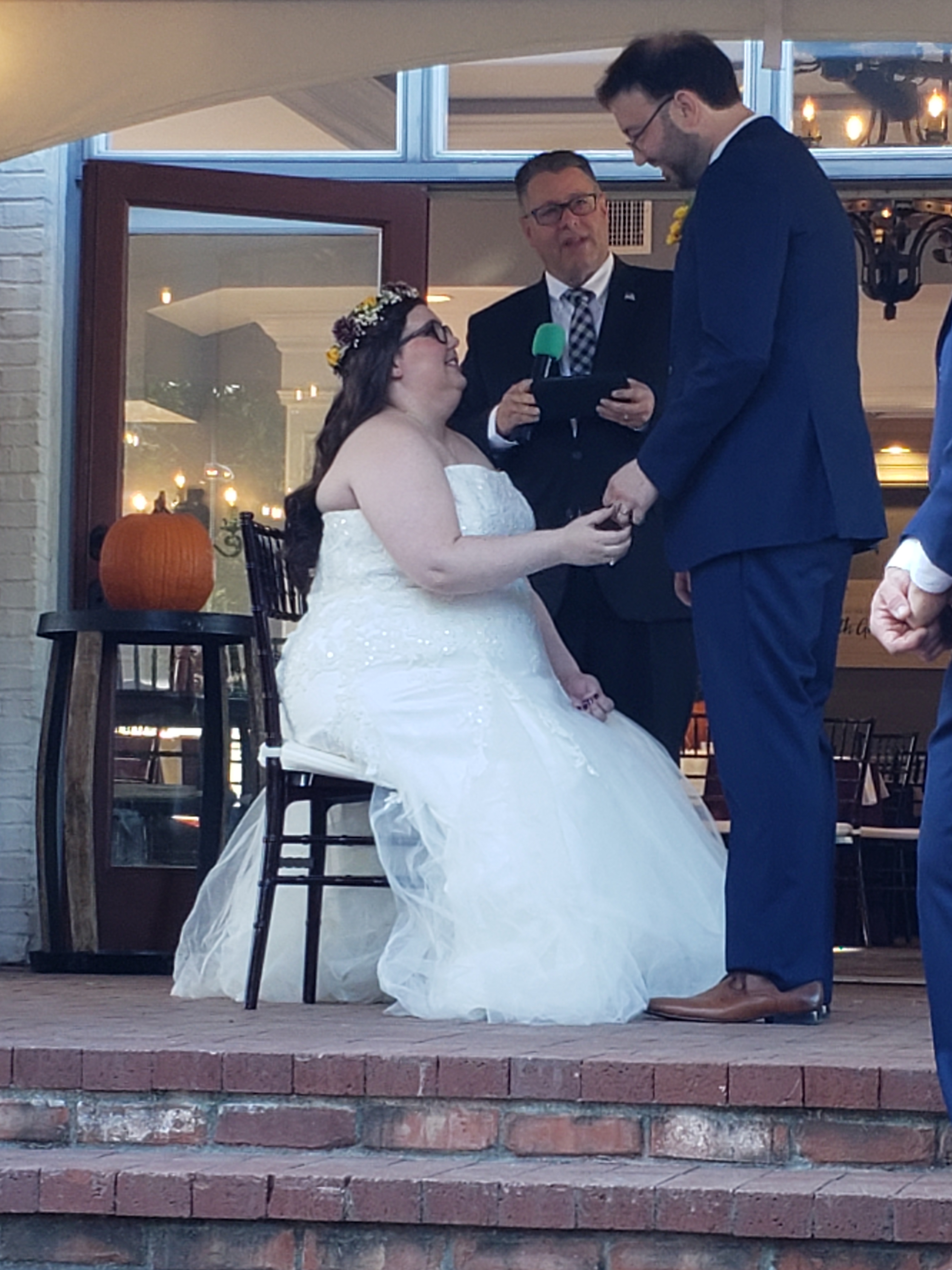 Kevin and Cassie wedding day October 2019