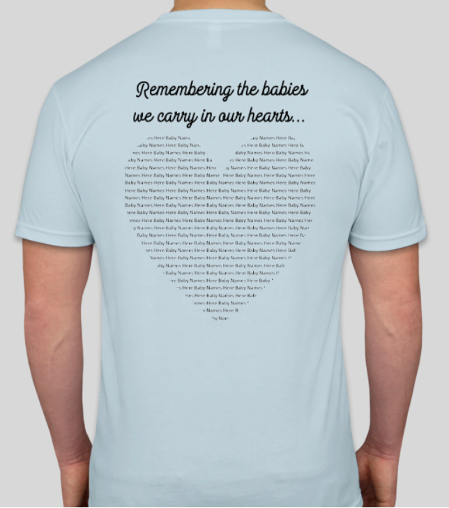 Back of Walk t-shirt (preview)