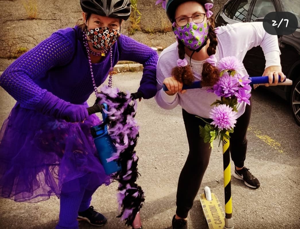 #IDressPurpleBecause