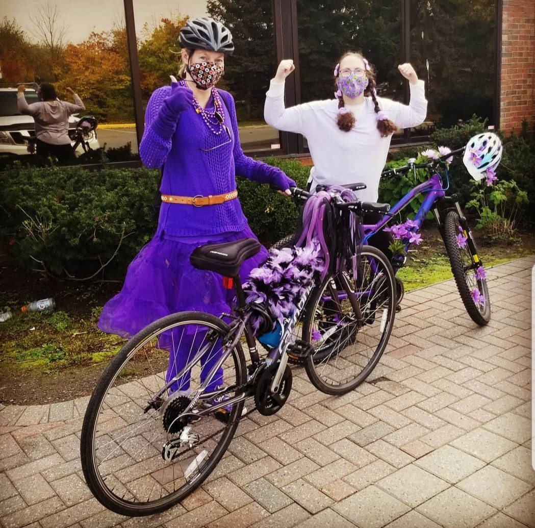 #IDressPurpleBecause