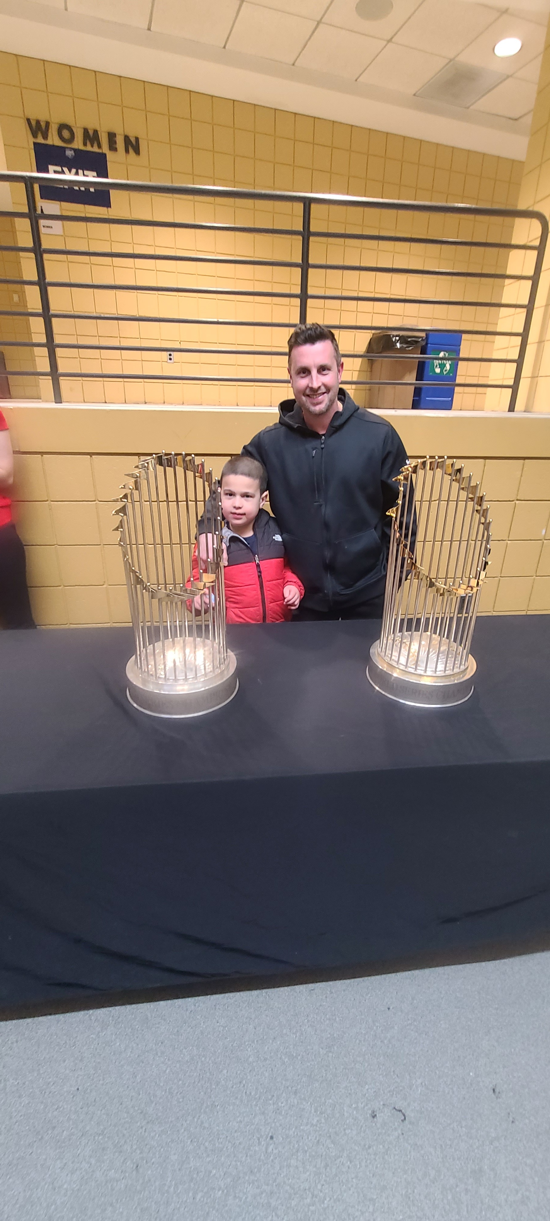 Red Sox WS trophies!