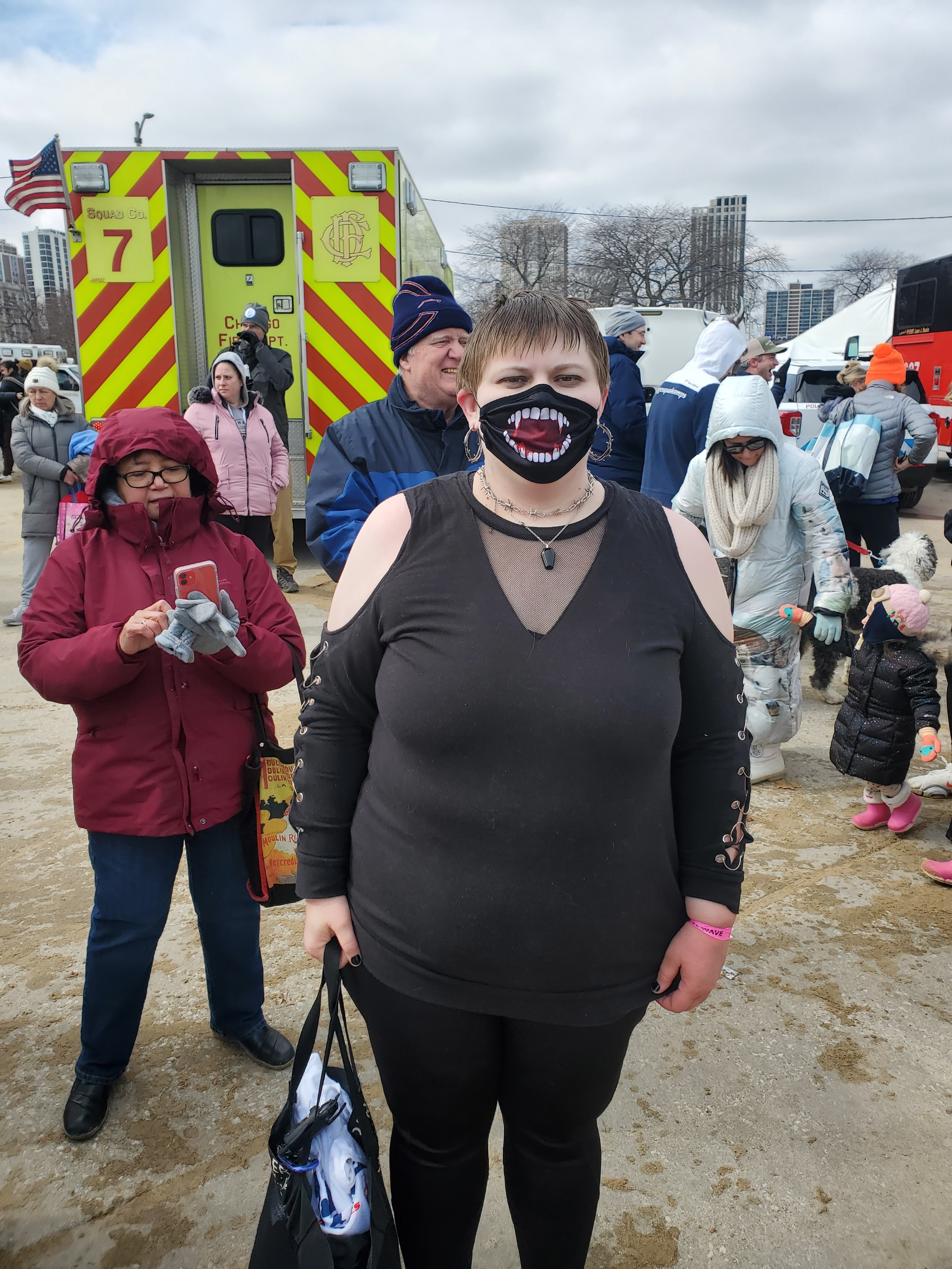 me at the 2022 polar plunge