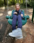 Taking a break at the playground!