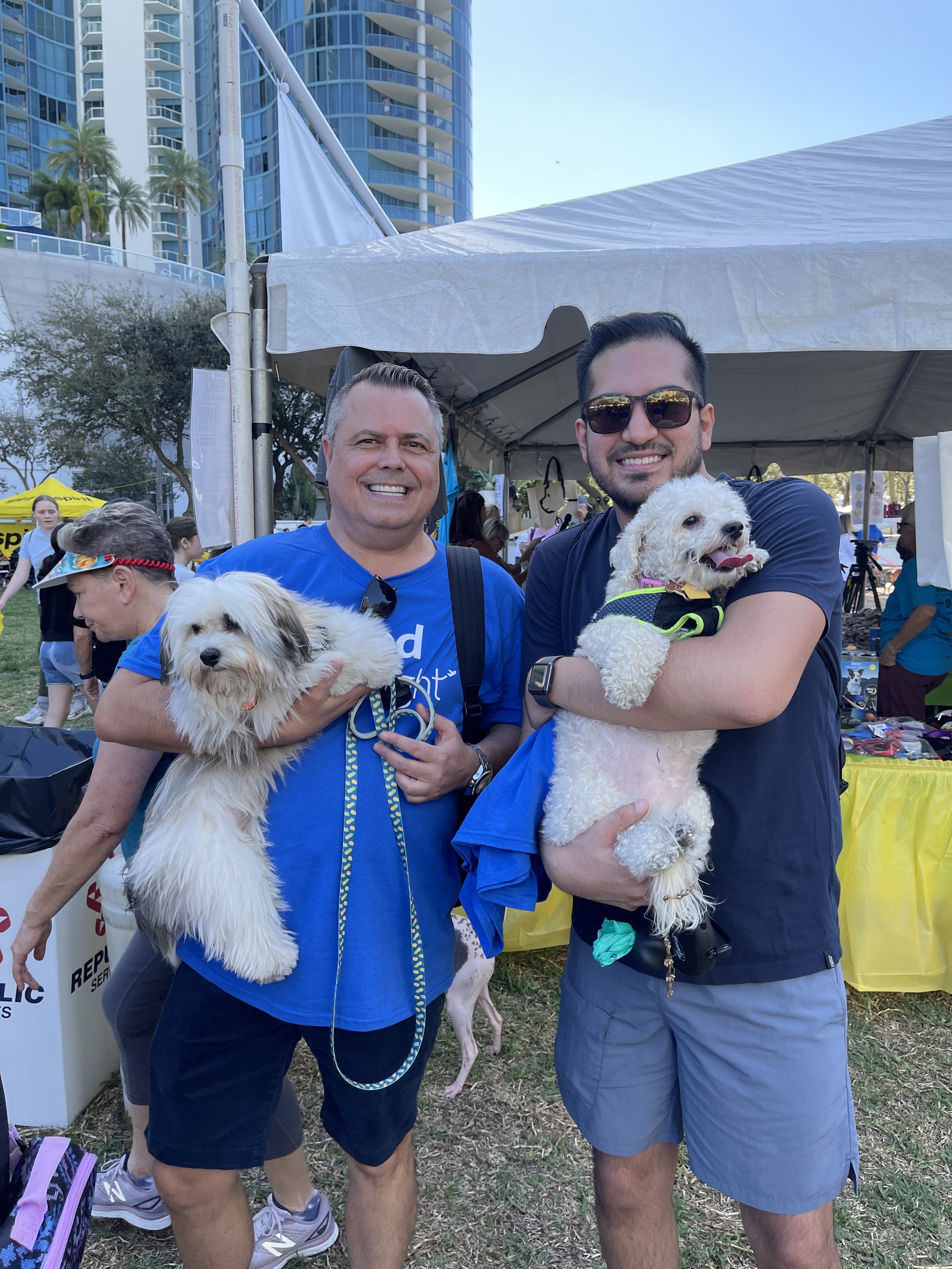 Bobby and Luis - Team Leaders in the 2022 Walk for the Animals