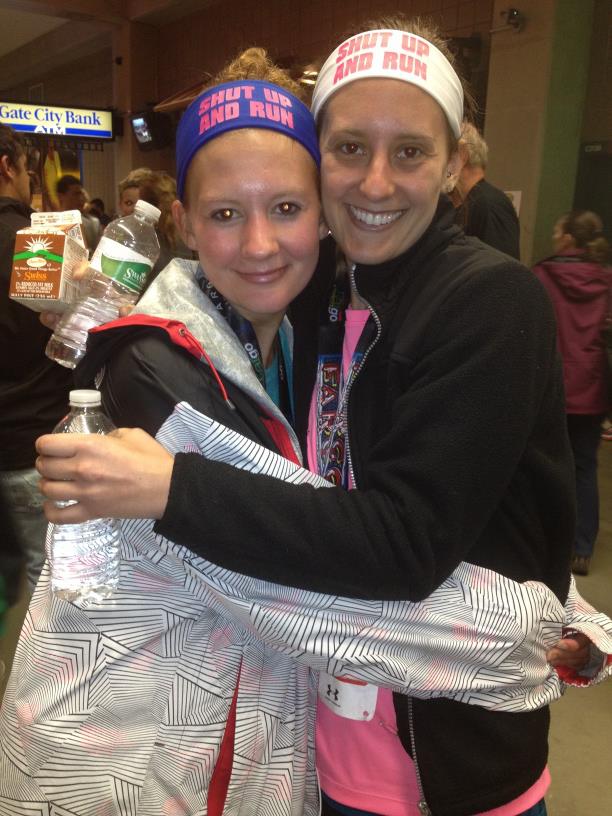 So lucky to run with my sister!