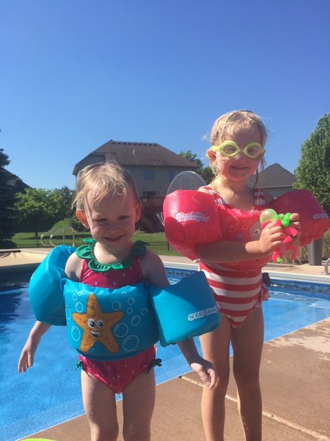 SWIM!!!! - she asks everyday to swim - her favortie thing to do!