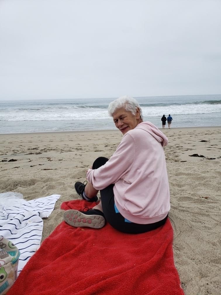 Relaxing at the beach