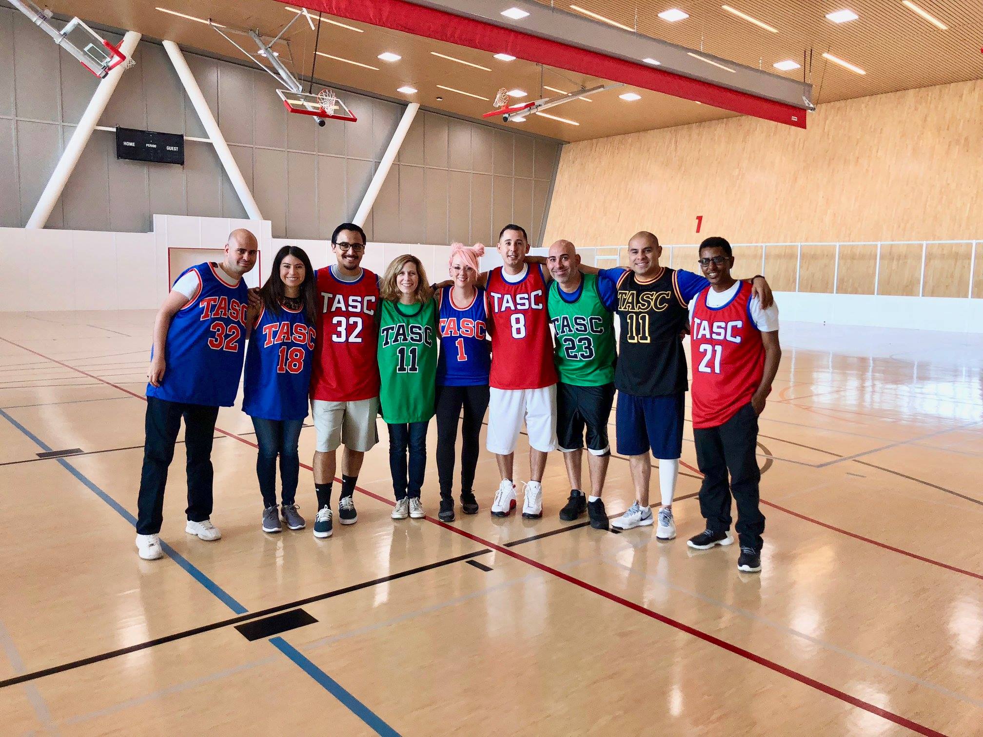 Team During Basketball Fundraiser