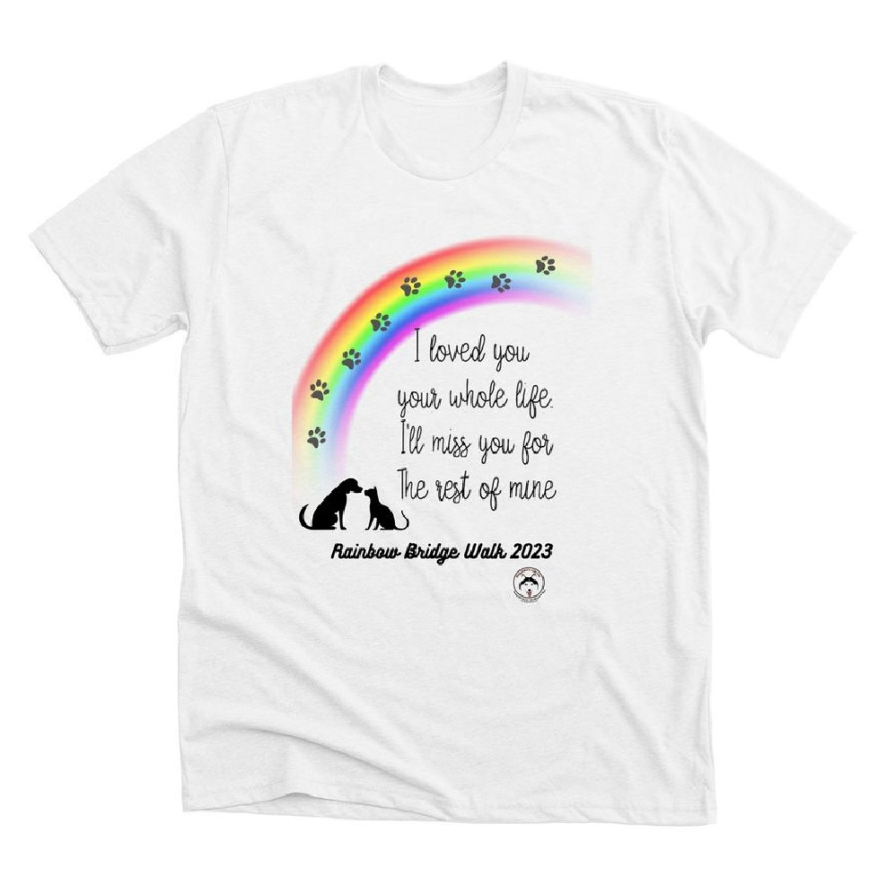 2023 Sophie's Circle Rainbow Bridge T-Shirt Crew Neck