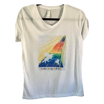 2023 Sophie's Circle Rainbow Bridge T-Shirt V-Neck “Rainbow Staircase” 