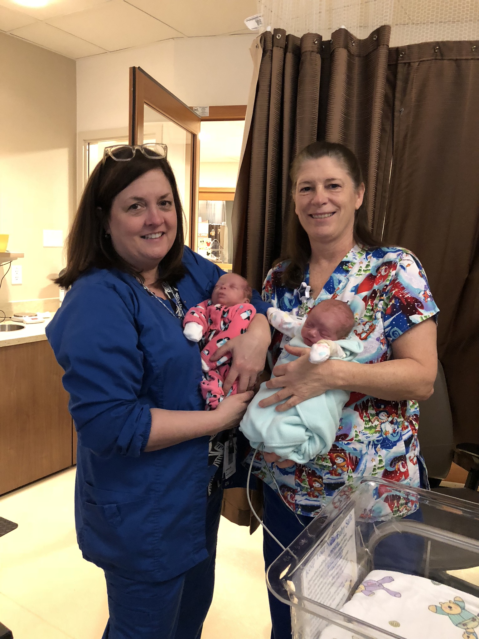 Sydney and Carly’s favorite nurses while in Special Care Nursery.