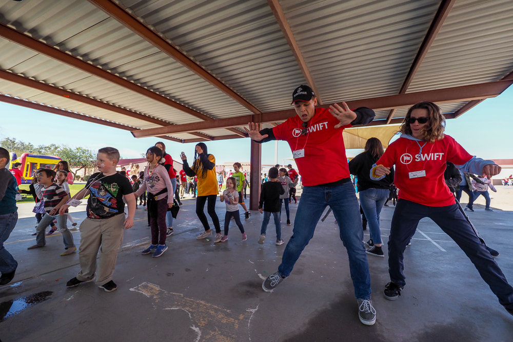 Dancing at the carnival!