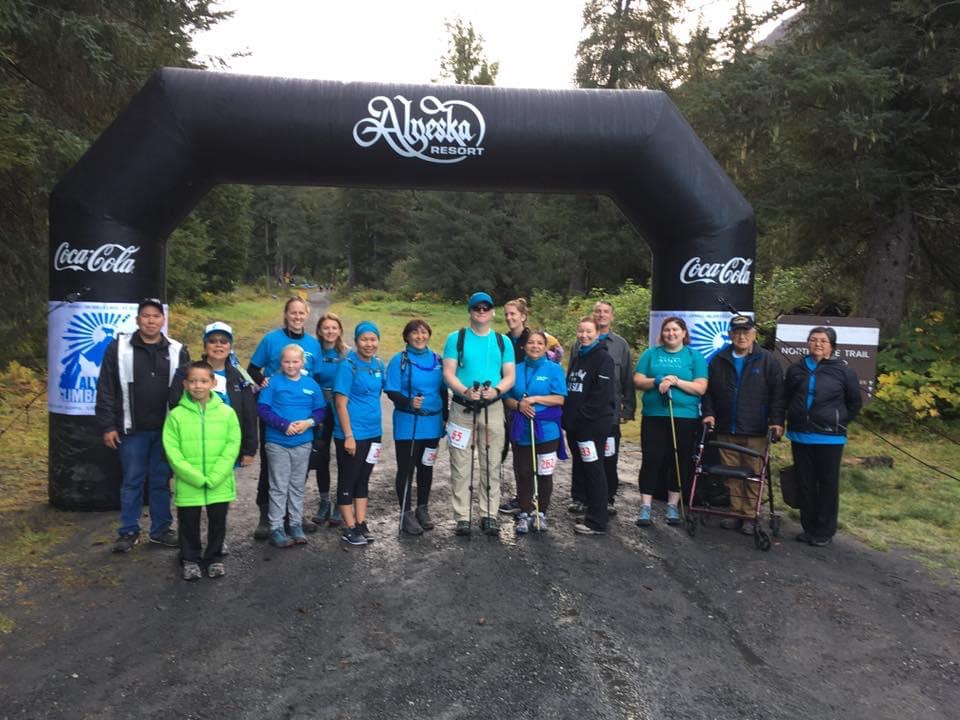 Alyeska Climbathon 2017 Team Ovary Achievers