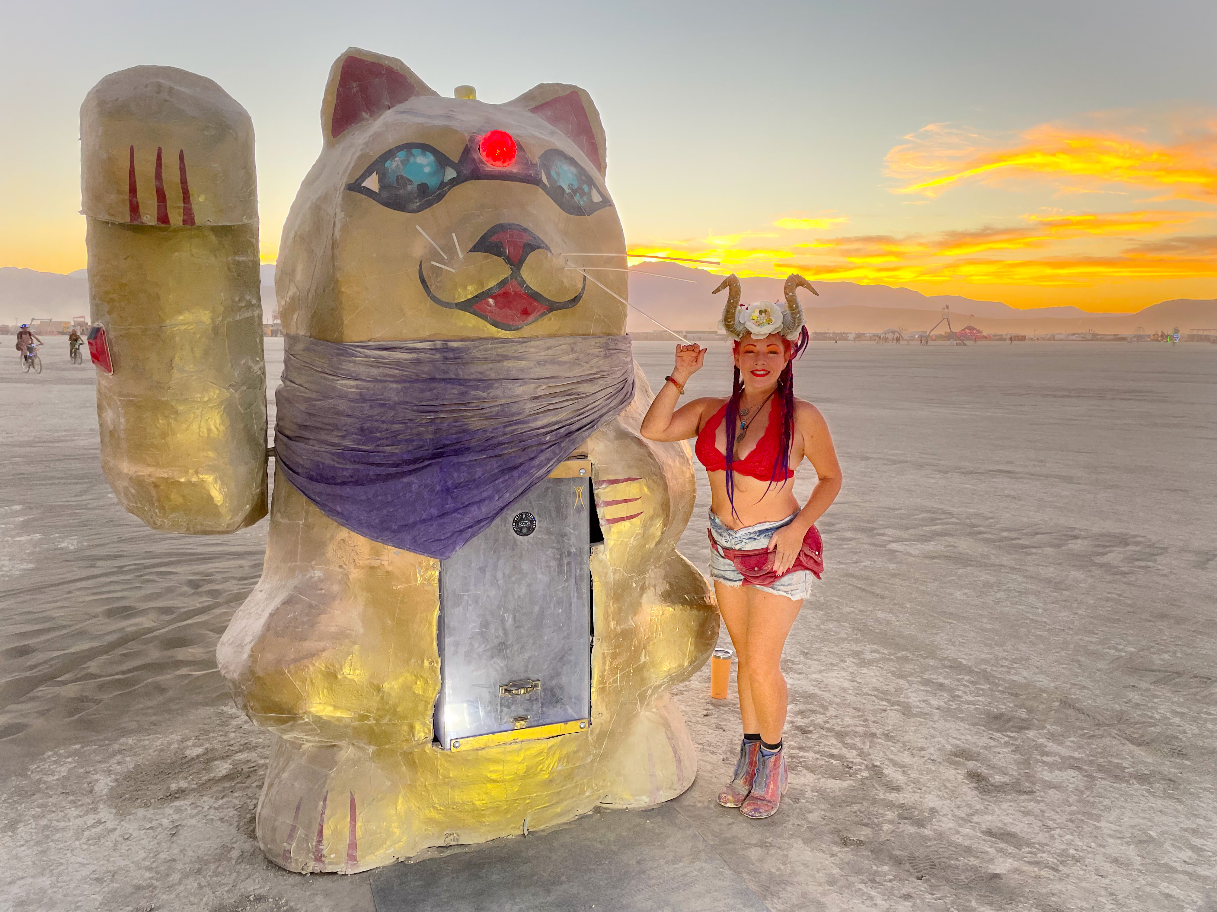 Lucky Cat Burning Man