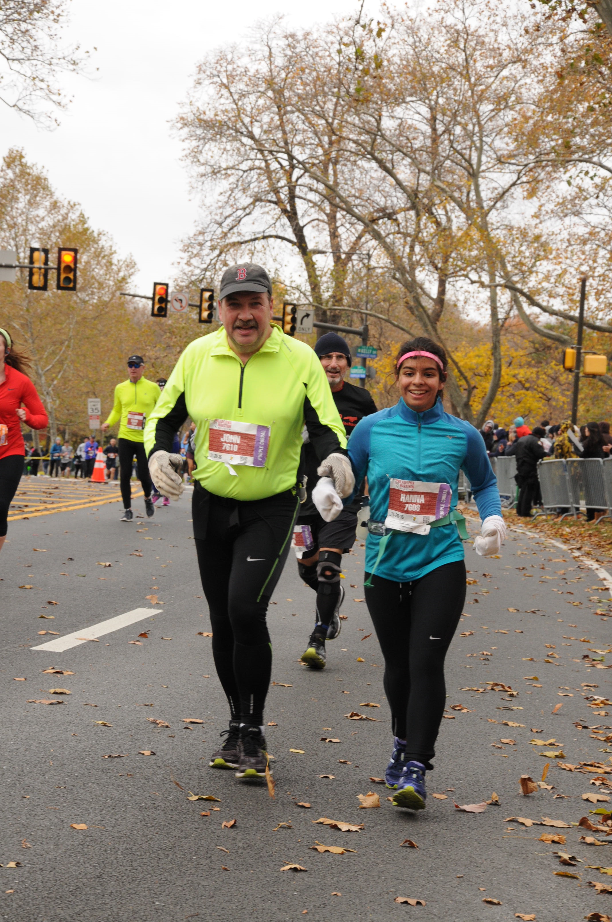 Hanna & John @ Philadelphia Marathon
