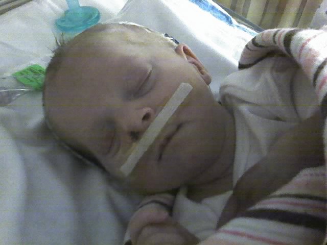 Grace at about 5 weeks old - Still in the NICU