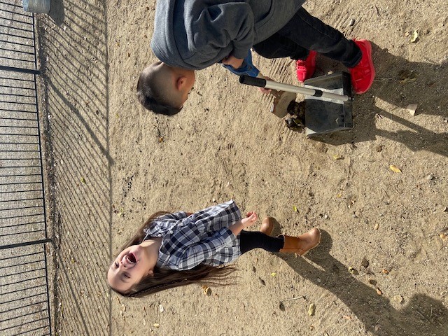 My kiddos volunteering at The Sanctuary