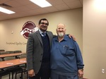 My Nephrologist, Dr. Islam and I after one of our local talks about kidney care.