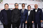 Honorees Narciso Rodriguez and Deepak Chopra with Co-Founder Marc Anthony, Honoree Luis Alberto Moreno, and Co-Founder Henry Cardenas