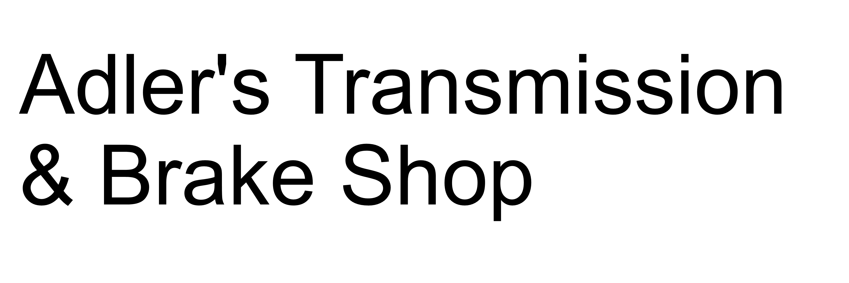 Adlers Transmission & Brake Shop