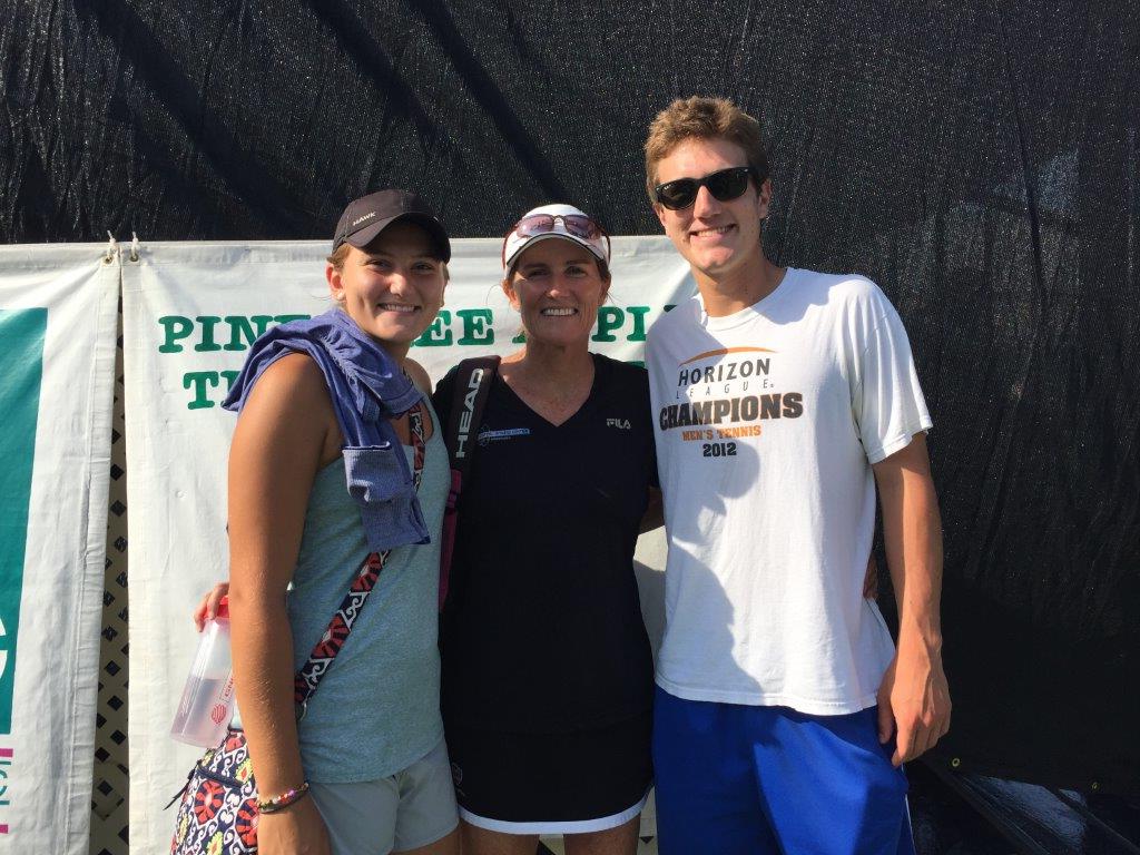 All in the fmaily; Theresa,me and Michael, who also plays in this tournement for a great cause!