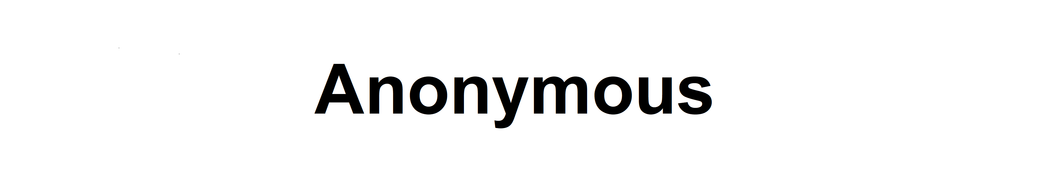 Anonymomus