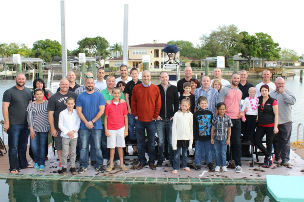 BB Abbott raising funds for the NPCF a few years ago by cutting his hair to support children battling cancer.