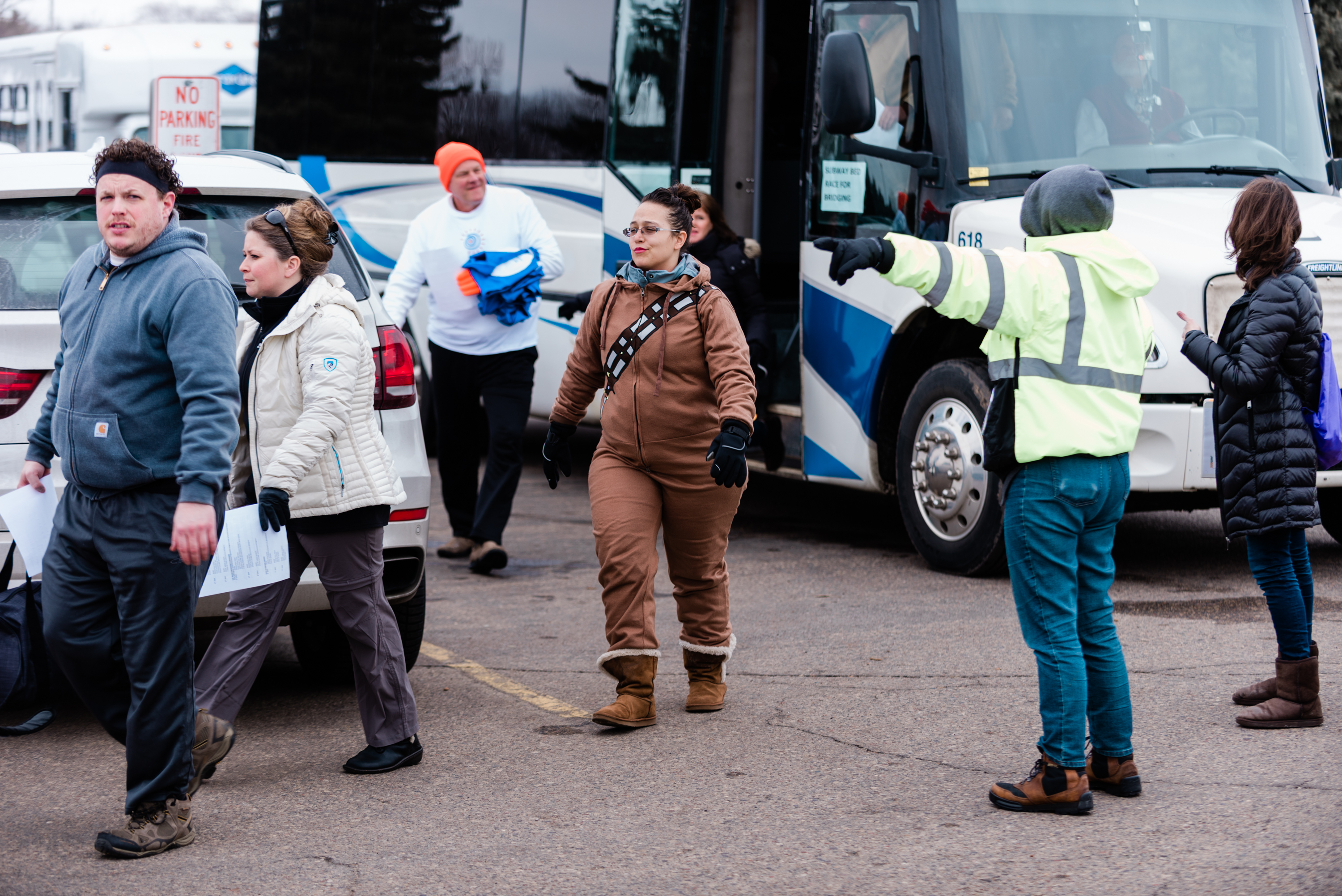 Here they come ... fresh off the shuttle!