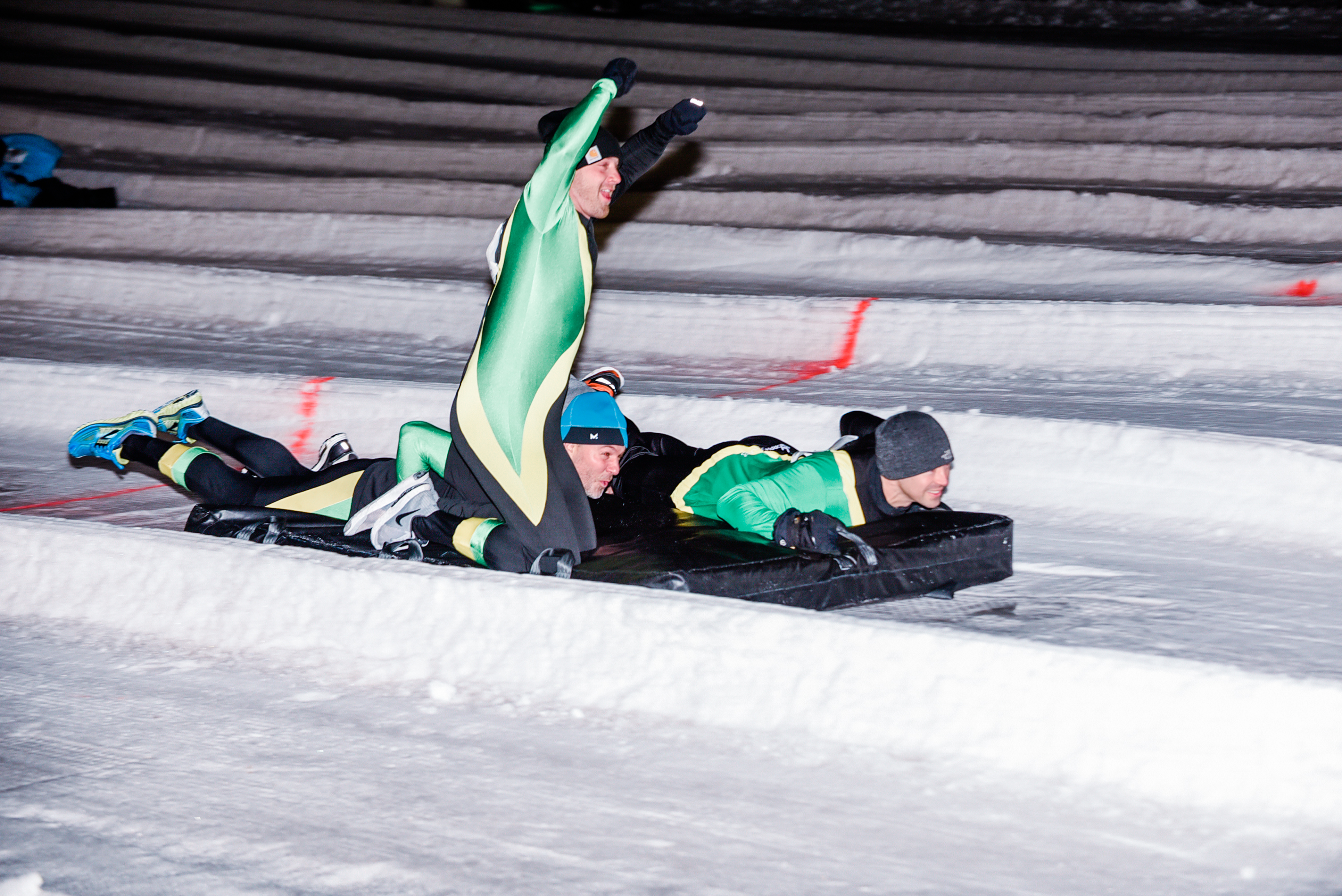 2nd Place Race Team - Jamaican Bobsled Team.  Well done!