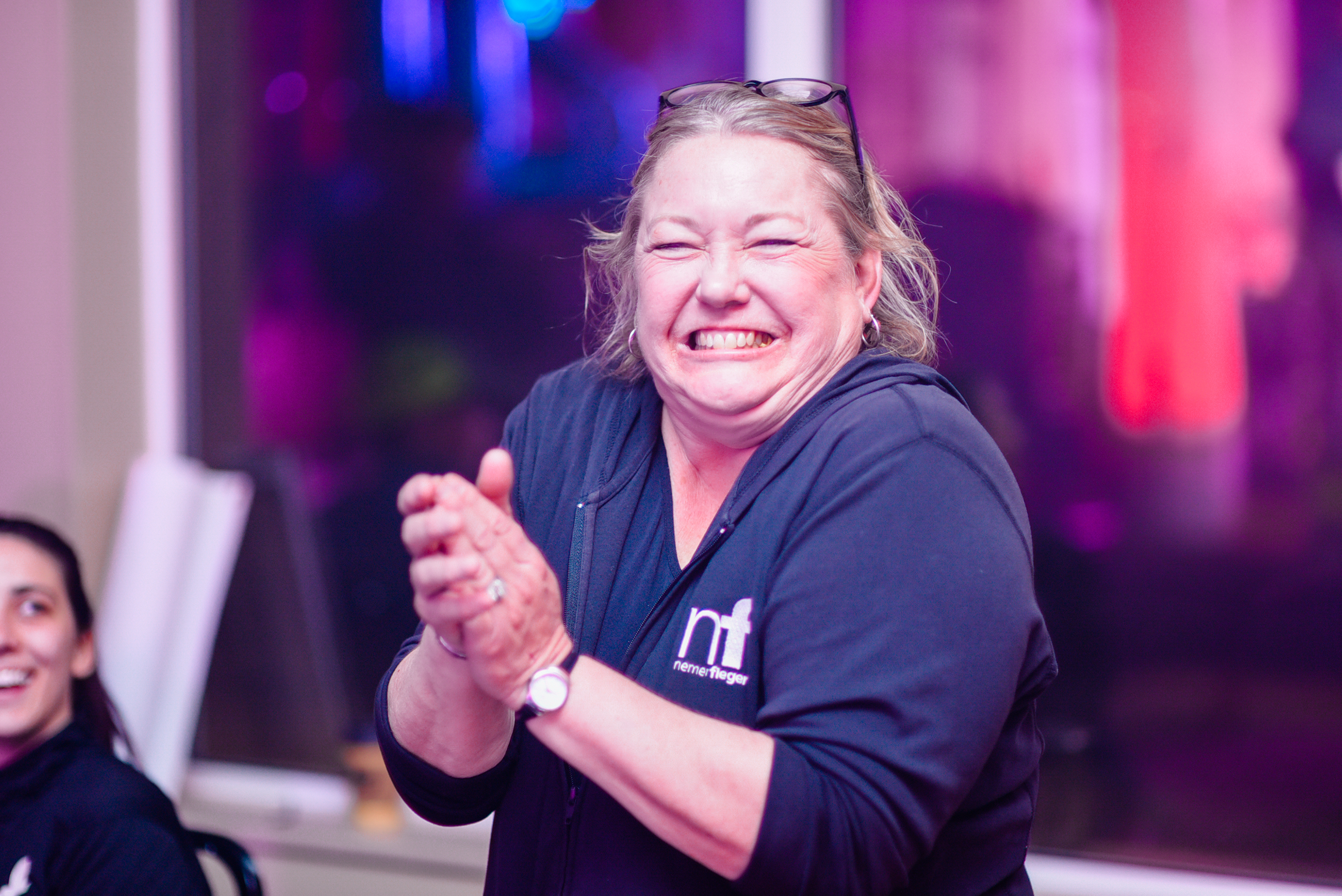 J. Marie of Nemer Fieger celebrating our success!