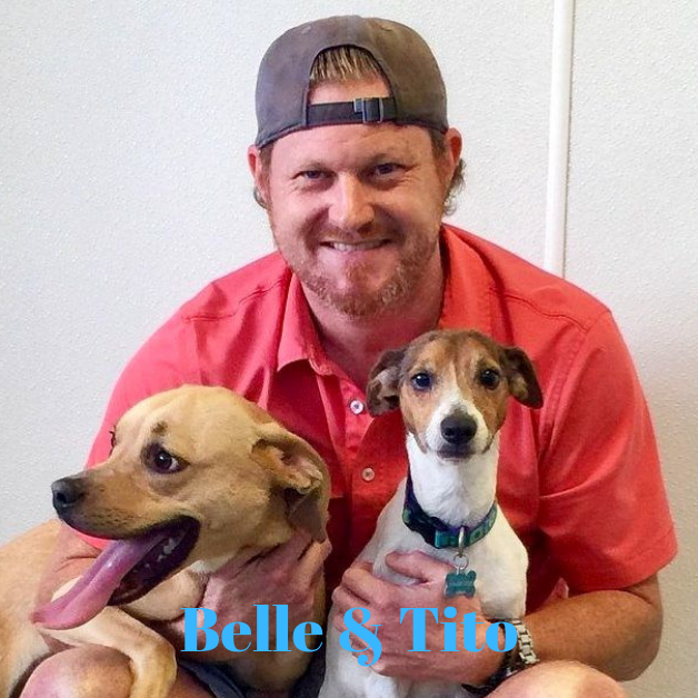 My two rescues, Belle & Tito.