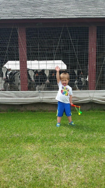 Bentley at Uncle Mike & Aunt Cathy's Farm