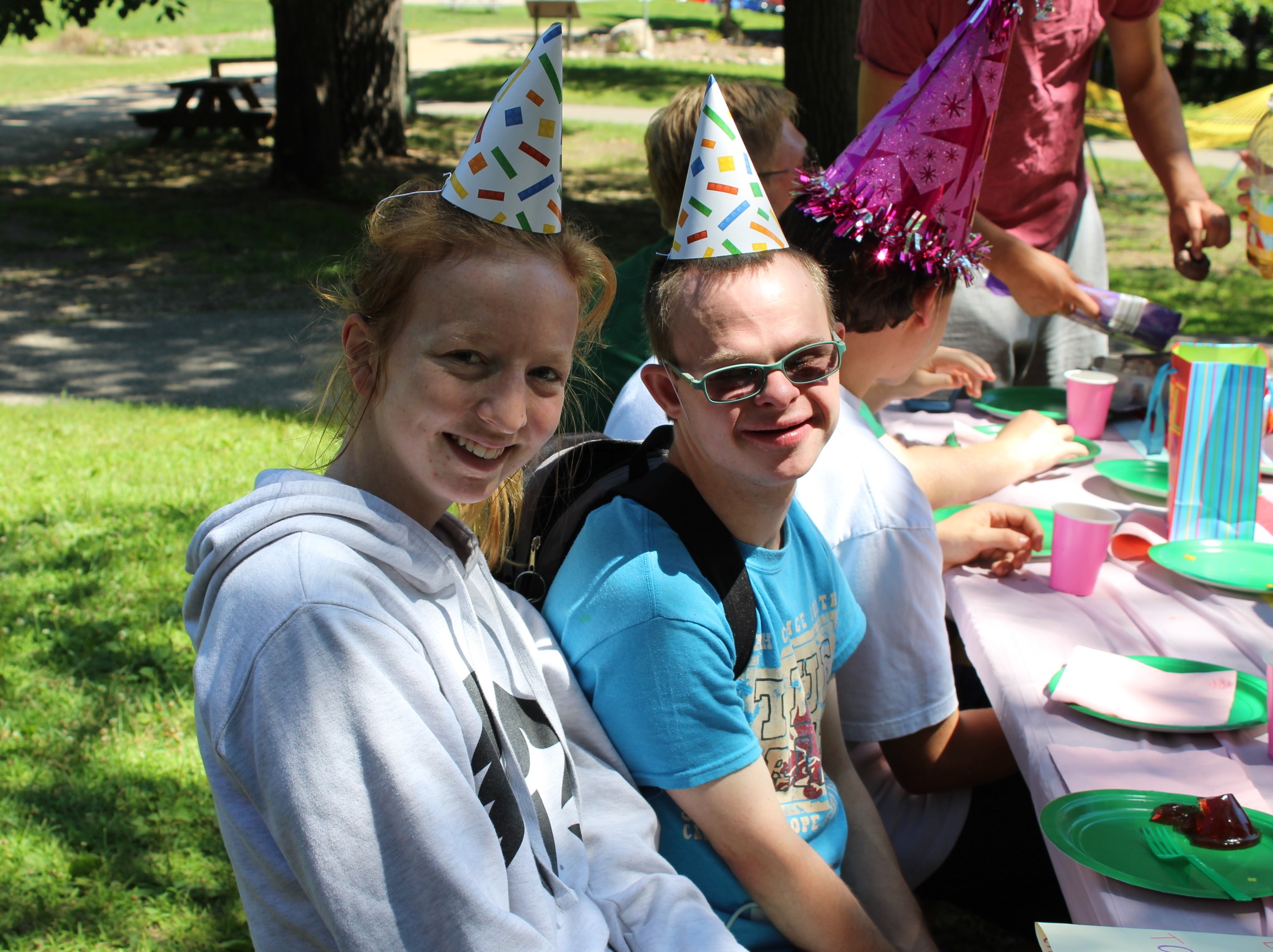 A camper's birthday celebration at camp!