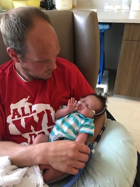 Spending Time with Dad in the NICU