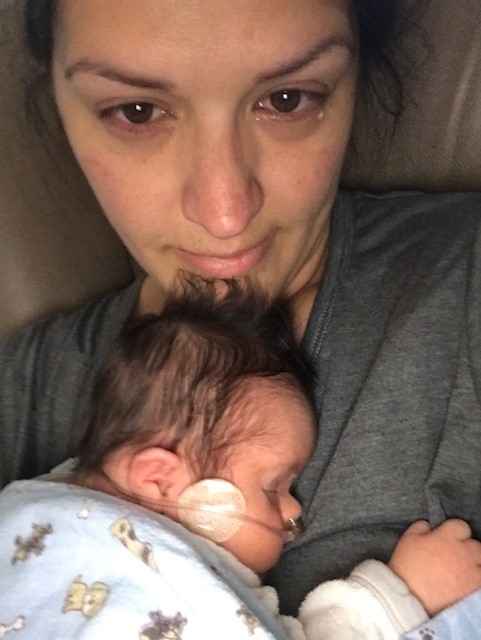 Mom & I in NICU